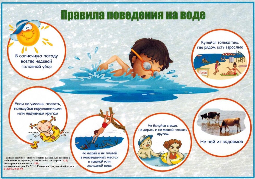 Памятка "Правила поведения на воде"