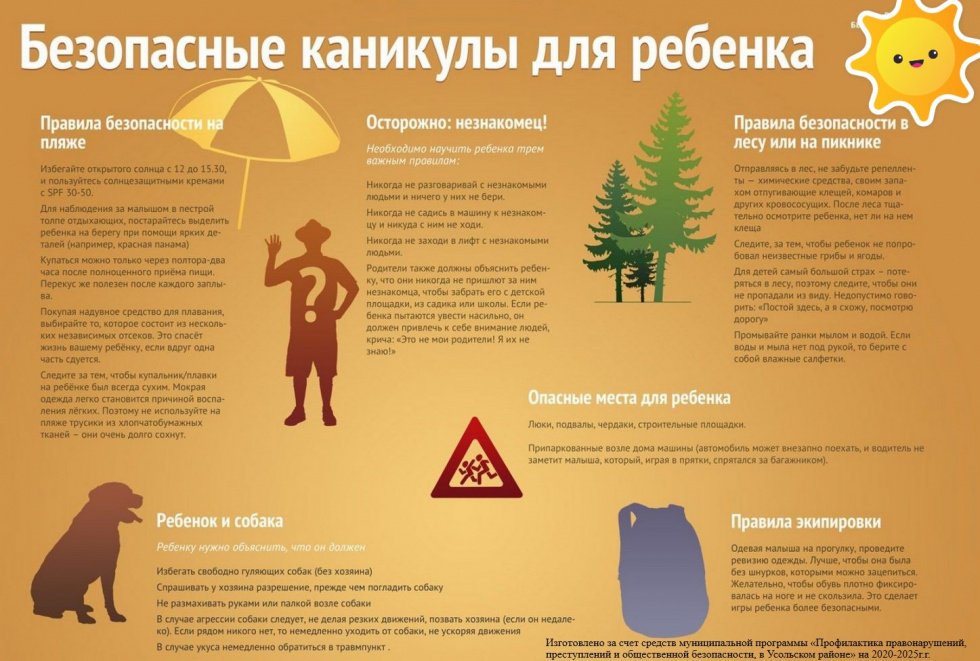 Безопасные каникулы для ребенка