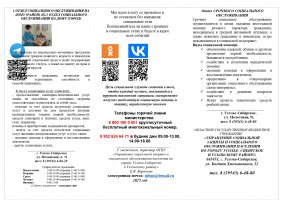 1 Отдел социального обслуживания на ДОМУ (РАЙОН) и2,3 ОТДЕЛ социального обслуживания на дому (ГОРОД)